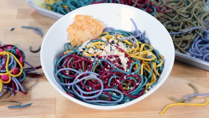 Download Video: You'll Never Want Plain Noodles Again After Making This Colorful Rainbow Pasta