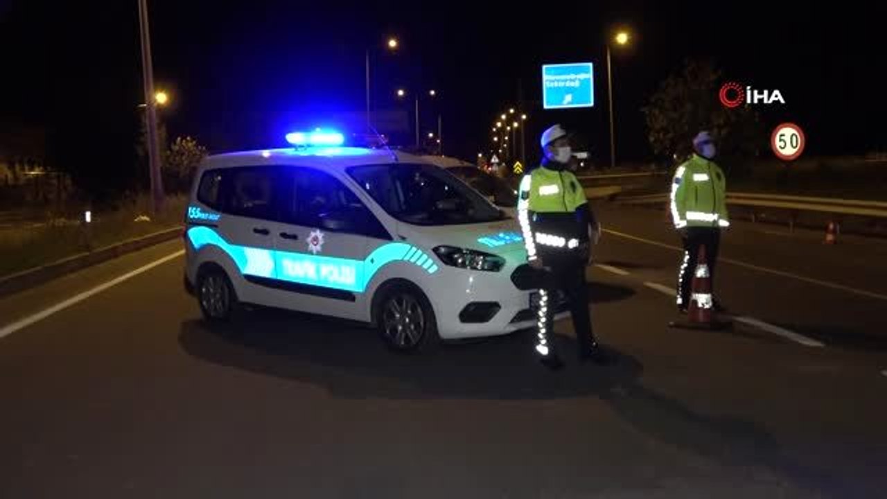 Tekirdağ'a seyahat kısıtlaması kalktı, polis ekipleri denetimi elden bırakmadı