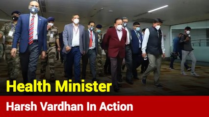 Coronavirus: Harsh Vardhan Visits Delhi's Airport For Inspection
