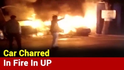 Car Workshop Catches Fire Due To Short Circuit In Etawah