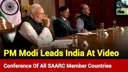 PM Modi Addresses SAARC Summit Via Video Conference