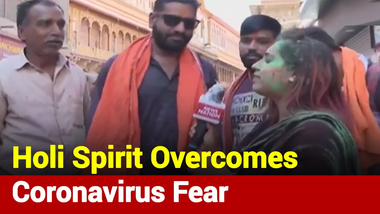 Coronavirus Fears Fail To Dampen Holi Spirit In Mathura