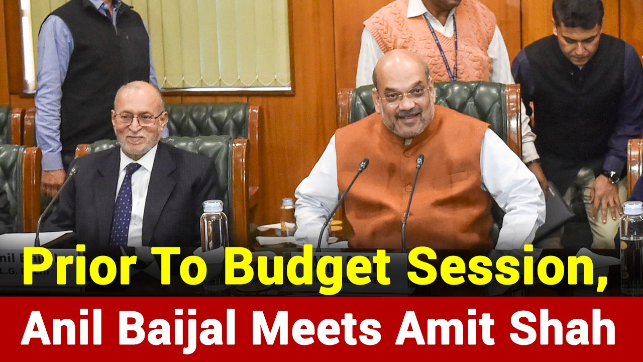 Delhi: Lieutenant Governor Anil Baijal Meets Amit Shah