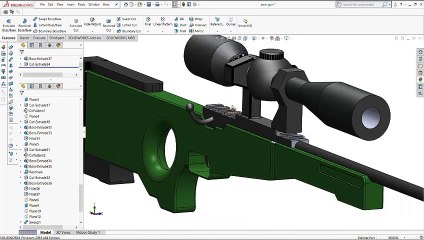 PUBG AWM design in solid works software