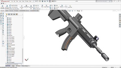 PUBG M416 made in solidworks design software
