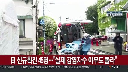 일본 신규 확진 45명…"실제 감염자 수 아무도 몰라"
