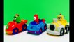 Yo Gabba Gabba Race Car Toys Brobee, Plex and Muno-