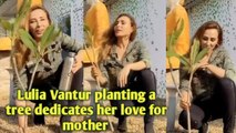 Salman Khan and Girlfriend Lulia Vantur planting trees At His Farm House For Mother's Day