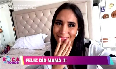 Melissa Paredes se emocionó al recibir mensaje de su esposo