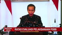 Presiden Jokowi Sampaikan Hasil Evaluasi Penerapan PSBB