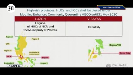 Metro Manila, 2 other areas to be placed under ‘modified’ ECQ until May 31
