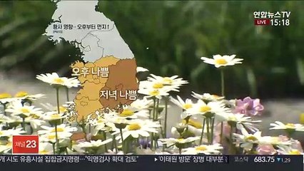 [날씨] 다시 모래먼지 유입…오후 중북부 빗방울