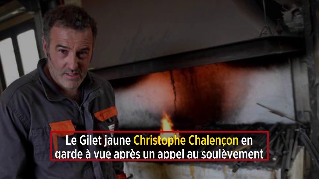 Le Gilet jaune Christophe Chalençon en garde à vue après un appel au soulèvement