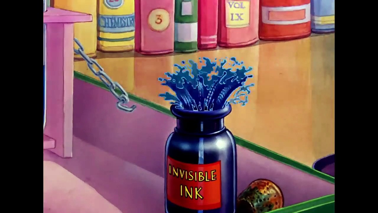 Tom and Jerry  Invisible Ink  Classic Cartoon