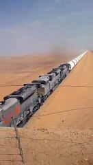 Plus de 150 wagons, ce train n'en finit pas de passer !