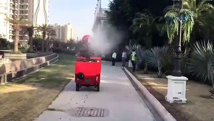 जयपुर में अब फायर बिग्रेड के स्थान बूस्टर पम्प करेंगे शहर को सेनेटाइज, देखें वीडियो