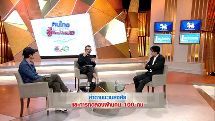 รายการเจาะใจ : คอลัมนิสต์ - เต็ด ยุทธนา | คำถามชวนสงสัยและการทดลองผ่าน 100 คน