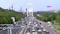 İSTANBUL'DA BOĞAZ KÖPRÜLERİNDE TRAFİK YOĞUNLUĞU FSM