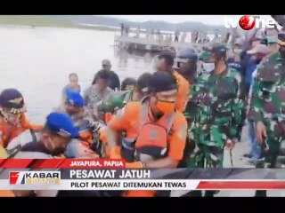 Pesawat Cessna Jatuh di Danau Sentani Papua