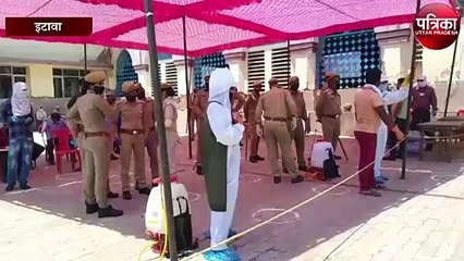 गुजरात से आये मजदूरों को रोडवेज बसों से भेजा गया