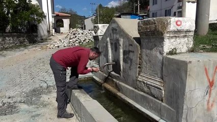 2 bin yıldır akan ölüler çeşmesinden su içiyorlar