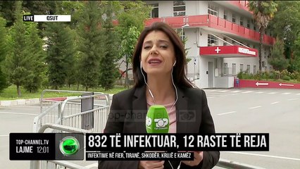 832 të infektuar, 12 raste të reja/ Infektime në Fier, Tiranë, Shkodër, Krujë e Kamëz