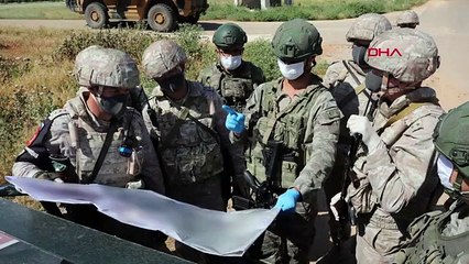 İdlib'deki M4 Karayolunda, 10'uncu Türk-Rus Birleşik Kara Devriyesi icra edildi