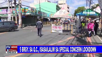5 brgy sa QC, isasailalim sa special concern lockdown