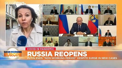 Putin criticised for ending 'non-work period' amid record Russian COVID-19 figures