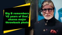 Big B remembers '42 years of Don', shares major throwback photo