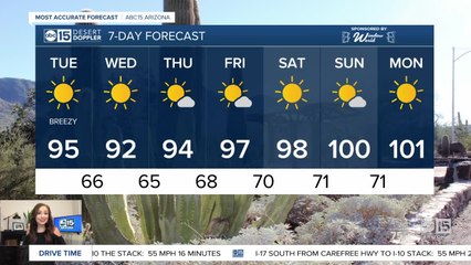 Breezy, warm day in Arizona