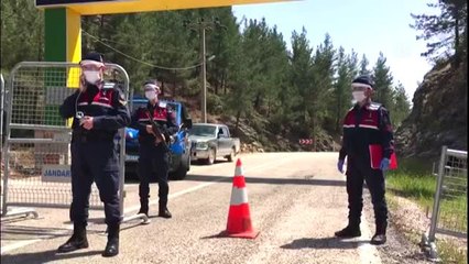 Burdur'un Bucak ilçesinde bir beldenin karantinaya alınması