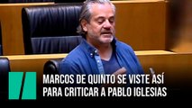 Marcos de Quinto se viste así para criticar a Pablo Iglesias