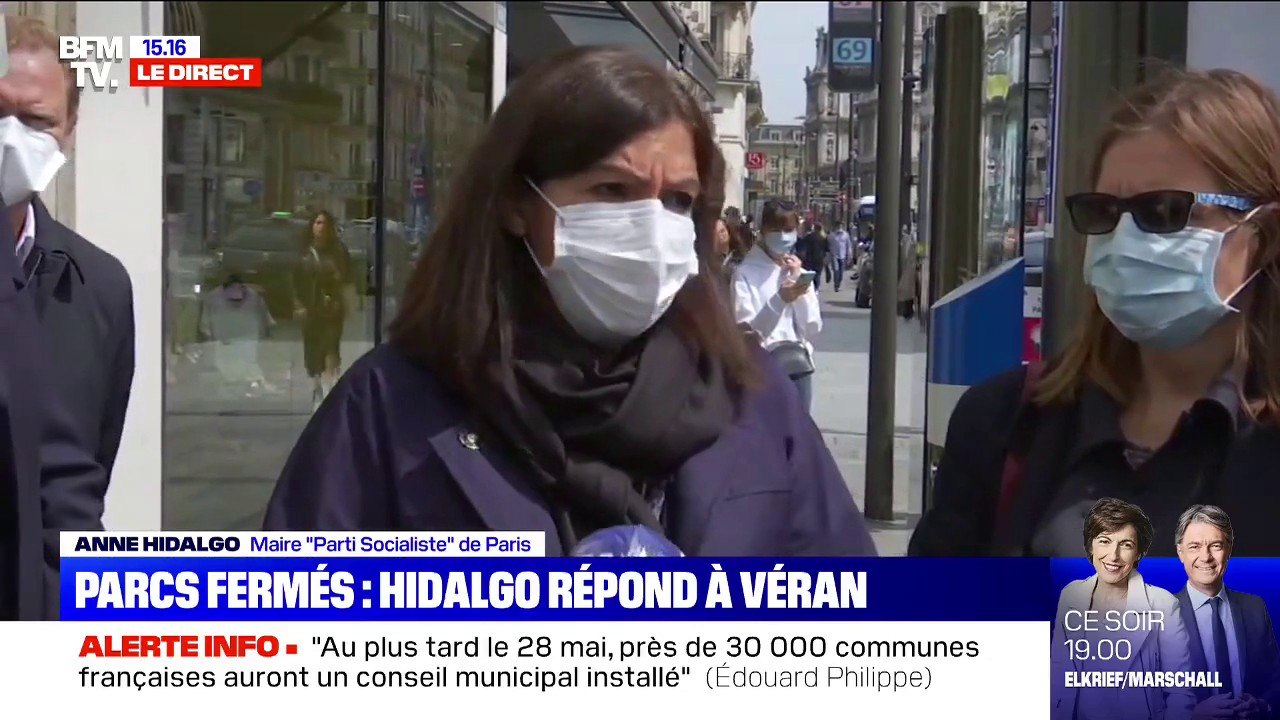 Anne Hidalgo demande la réouverture des parcs et jardins : "Il faut permettre aux Parisiens d'avoir plus espaces pour respirer"