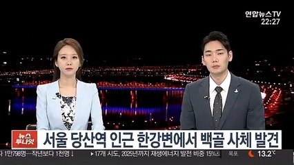 서울 당산역 인근 한강변에서 백골 사체 발견