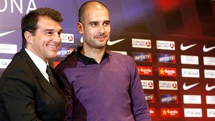 Joan Laporta 2021'de Barcelona başkanı seçilirse, takımın başına Guardiola'yı getirecek
