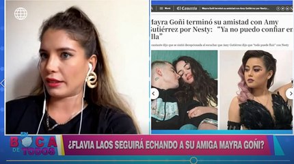 Flavia Laos confirmó distanciamiento entre Mayra Goñy y Amy Gutierrez