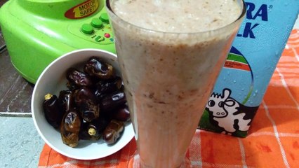 Resep Kurma Milkshake-jus kurma susu- Dates Milkshake