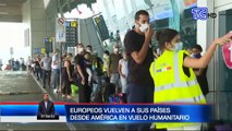 Europeos vuelven a sus países desde América en vuelo humanitario