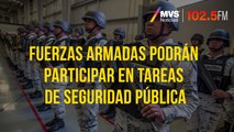 Fuerzas Armadas podrán participar en tareas de Seguridad Pública