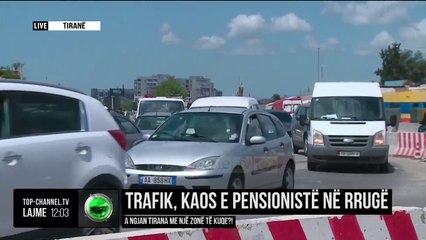 Trafik, kaos e pensionistë në rrugë/ A ngjan Tirana me një zonë të kuqe?!
