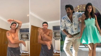 Kevin Pietersen Dances Allu Arjun's Butta Bomma Song