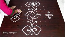 butterfly, kolam designs ,with 11x3 dots, - easy muggulu ,designs ,- easy rangoli ,designs with dots