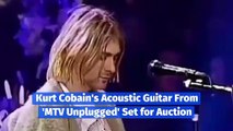 Kurt Cobain's Acoustic Guitar From 'MTV Unplugged' Set for Auction