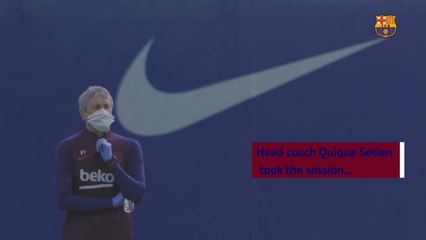 Barcelona's individual training continues