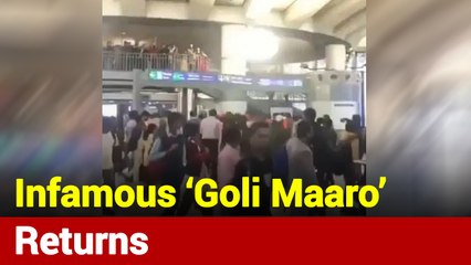 Infamous ‘Goli Maaro’ Slogan Raised At Rajiv Chowk Metro Station