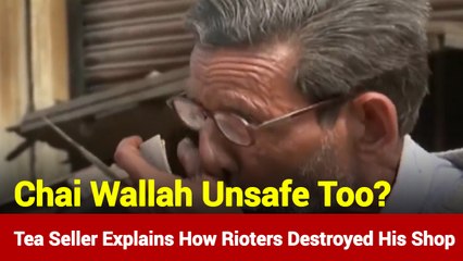 Tea Seller Breaks Down As He Explains How Rioters Destroyed His Shop
