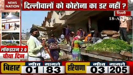 People are blowing off the lockdown in Delhi's Ghazipur mandi