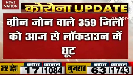 359 districts with green zone waiver of lockdown from today