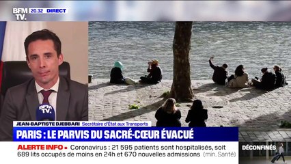 Download Video: Parvis du Sacré-Coeur évacué: pour Djebbari, 